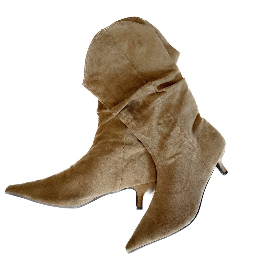 Source Unknown Tan Heeled Boots - image 2